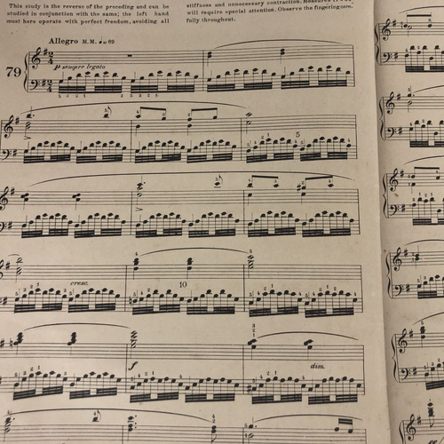 Vintage Selected Czerny Studies Piano Playing Liebling Book One Theodore Presser - Picture 15 of 16