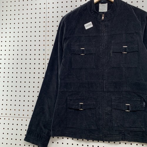 Vintage Y2K Billabong Black Velvet Jacket Womens Large Full Zip 19.5x26.5 - Picture 3 of 15