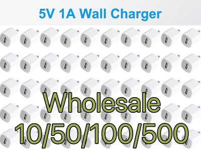 LOT 10/500 1A USB Wall Charger Plug Home Power Adapter FOR Samsung Android Apple