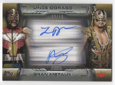 Lince Dorado/Gran Metalik 2021 Topps WWE Undisputed Dual Autograph Card /10