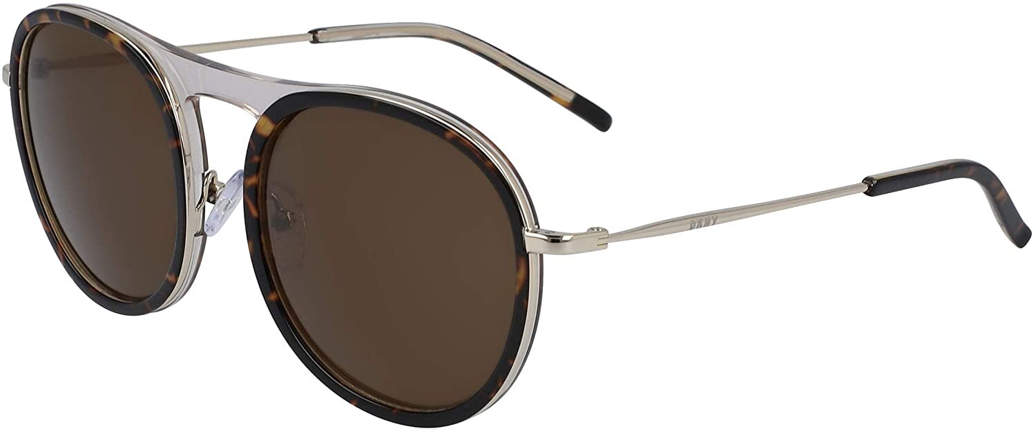 Женские солнцезащитные очки DKNY DK700S-235-51 51 мм с черепахово-серо-коричневыми вставками 5490₽