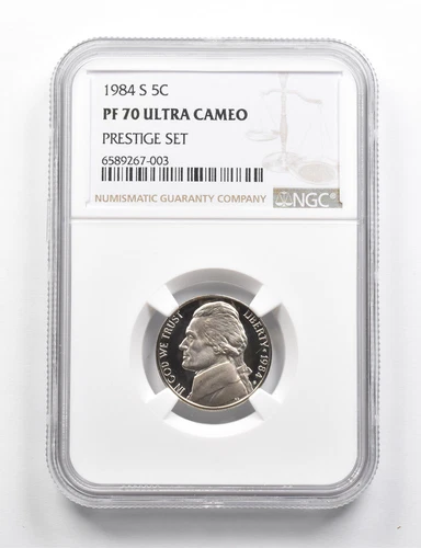 PF70 UCAM 1984-S Jefferson Nickel Prestige Set NGC RARE PEDIGREE *9772