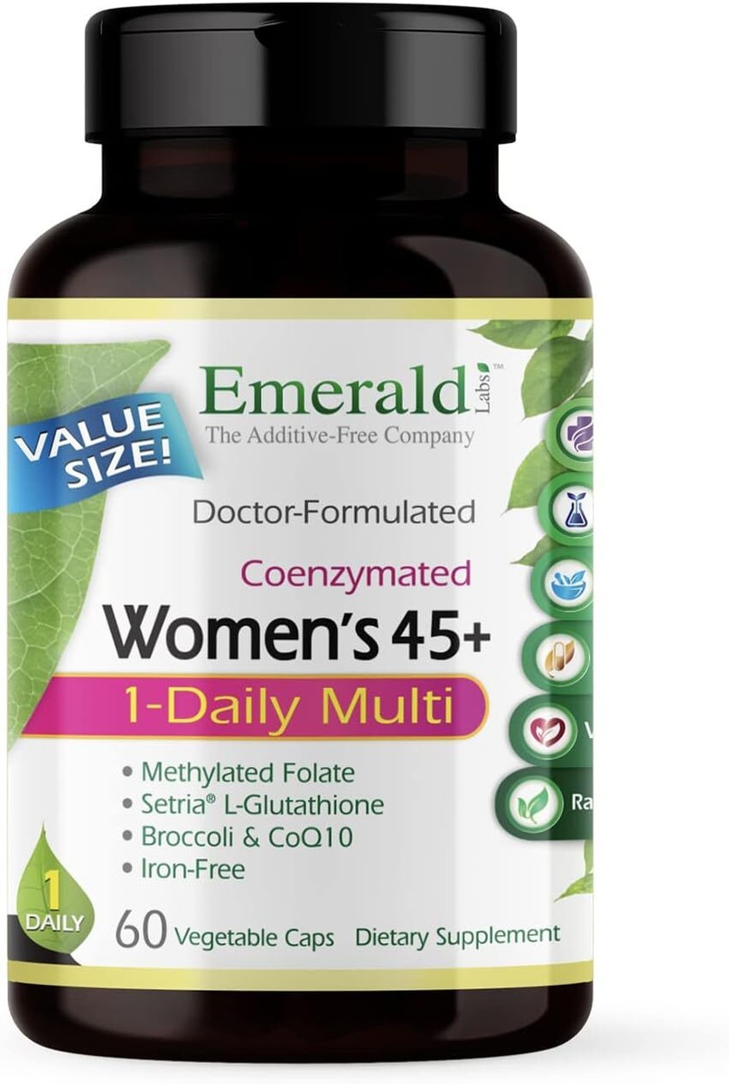 Emerald Labs Women's 45+ 1-Daily Multi - with Coenzymated B's, Methylated Folic