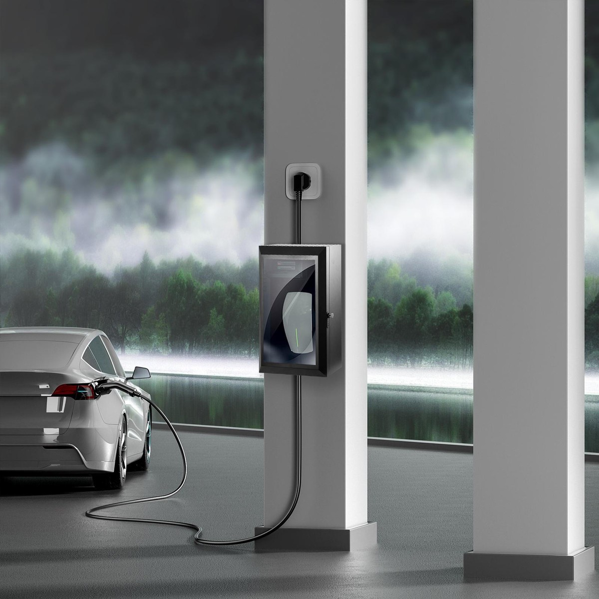 Charger Protection Tesla Charger Box Tesla Charger Protection Box - Waterproof & Dustproof ...