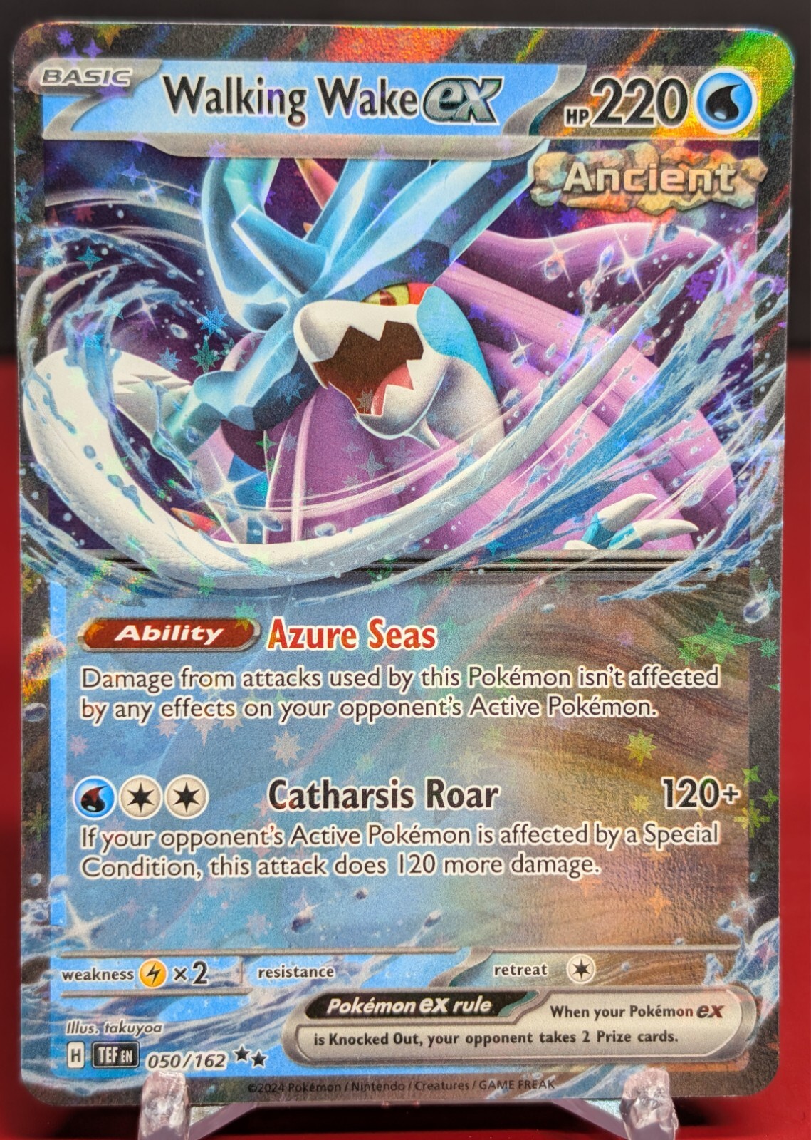Pokemon Walking Wake ex #050/162 Temporal Forces Double Rare