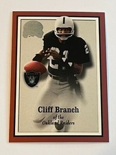 2000 Fleer Greats of Game Football #17 - Cliff Branch - Oakland Raiders