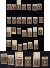 U.S. - 551 - 33 Different Plate Number Singles (Hinged/Never Hinged)