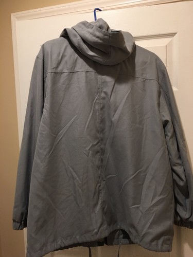 Womens Gallery Light Blue Fall Hooded Jacket, Size X-Large - Picture 6 of 9