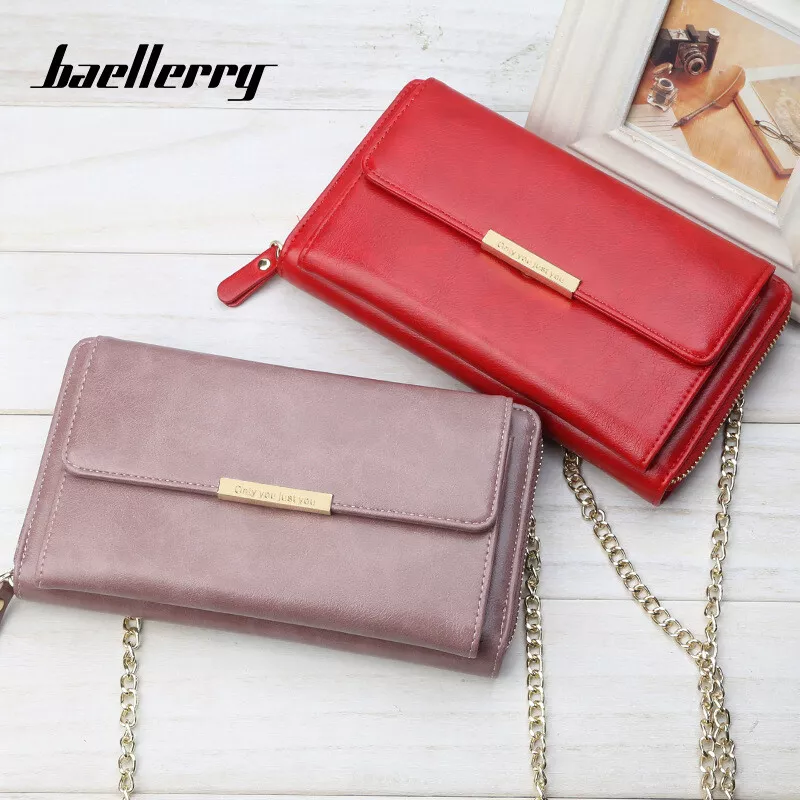 Large capacity multi function shoulder bag clutch coin purse lady wallet