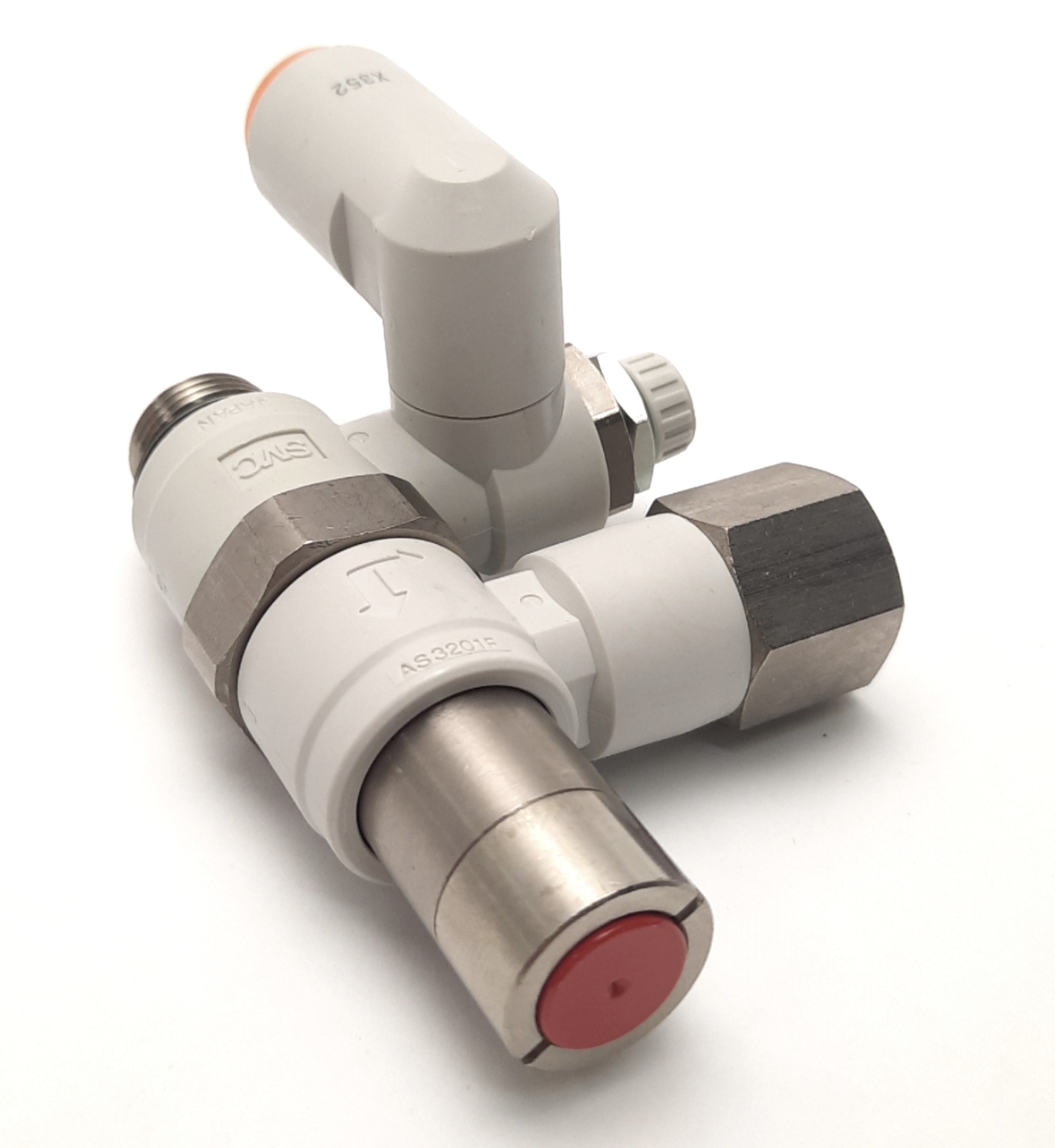 SMC ASP530F-U03-11-X352 Speed Control W/ Check Valve, 3/8" Tube to 3/8" G Thread