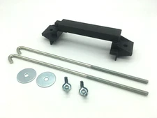Universal Battery Hold Down Adjustable Cross Bar &10" J bolts, 8" optional