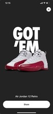 jordan retro 12 cherry size 10