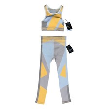 Nike Sculpt Icon Clash Training Set Leggings  Sports Bra Size Small BNWT Yellow