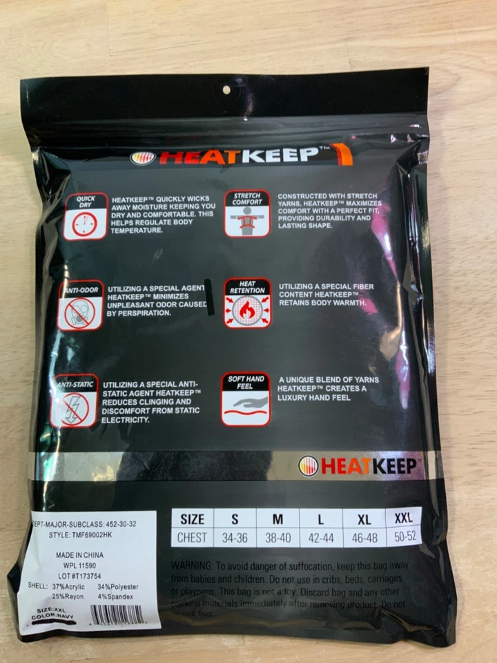 New Men’s Keep Heat Base Layer Long Sleeve Crew Neck Regular/Ribbed —YOU PICK!!* - Image 2 of 4