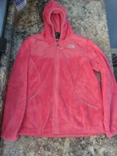 The North Face Youth Girls Osito Full Zip Fuzzy Fleece Jacket Pink XL 18