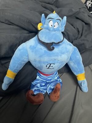 Disney Aladdin Plüsch Dschinn personalisiert ''E'' Disney Store 18 Zoll weiches Kuscheltier