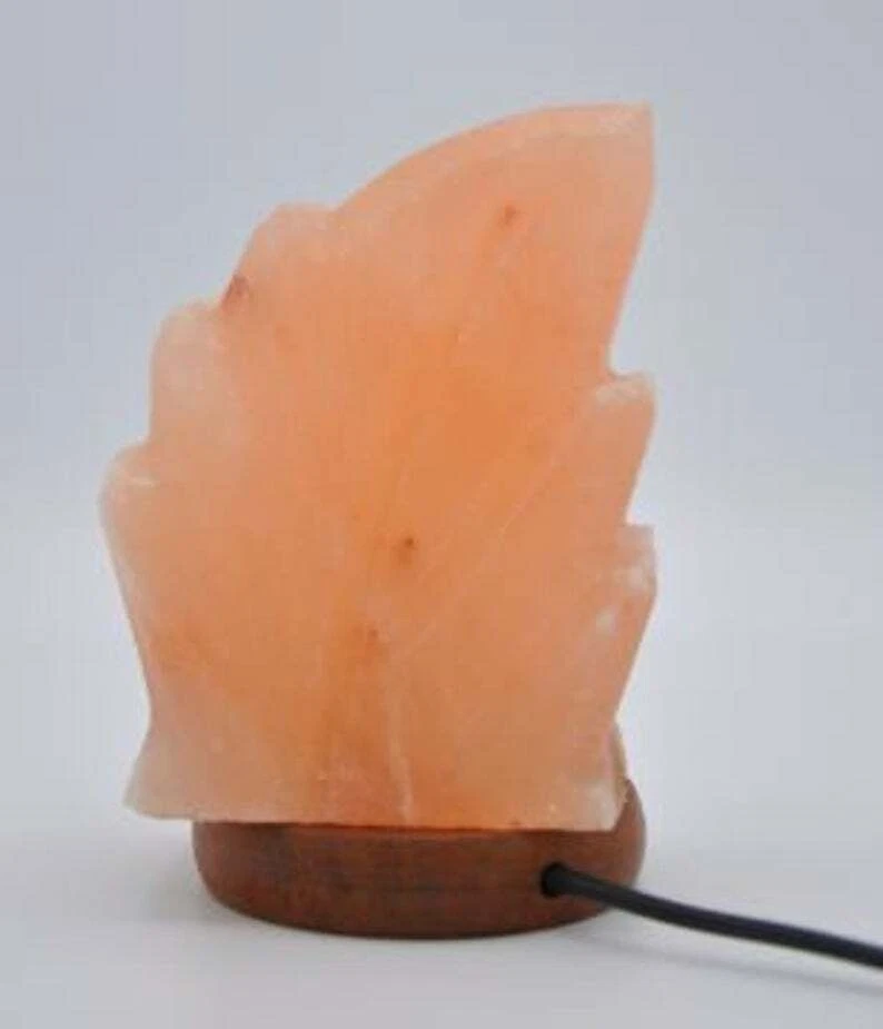 Lâmpada USB em forma de folha de sal rosa do Himalaia, 7 lâmpadas LED multicoloridas - Imagem 2 de 4