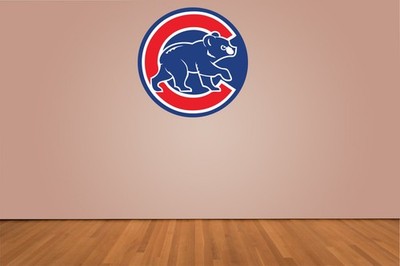 Chicago Cubs Indoor Wall Vinyl Decal Sticker 5'' - 52''