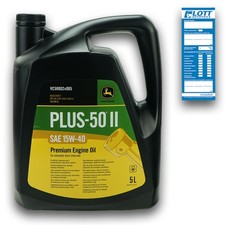 John Deere Plus-50 II 15W-40 Motoröl 5L Original ACEA E9 API CK-4 Diesel Traktor