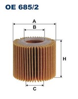 Filtron OE 685/2 ÖLfilter FüR Daihatsu, Lexus, Lotus, Perodua, Toyota