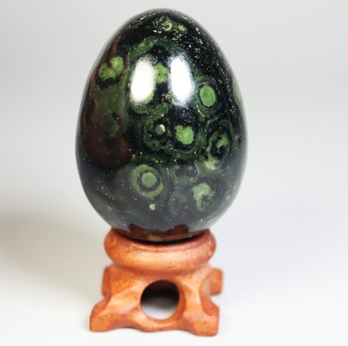 Natural EYE GREEN KAMBABA JASPER STROMATOLITE Quartz Crystal Sphere Egg Stone