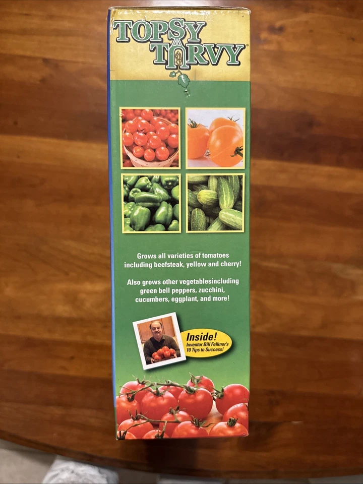 Maceta de tomate Topsy Turvy boca abajo colgante como se ve en la televisión. Foto 4 de 4