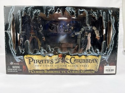Pirates of Caribbean Curse of the Black Pearl Cursed Barbossa vs. Sparrow NECA