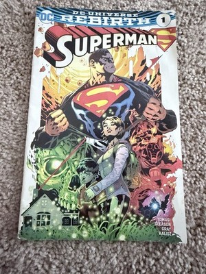 Superman #1 (2016) DC Universe Rebirth - Tomasi & Gleason-Reader Copy/Cover Wear