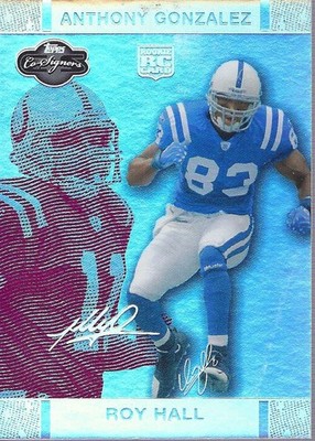 2007 Co-Signers Changing Faces Holosilver Red #91A Roy Hall Anthony Gonzalez/150