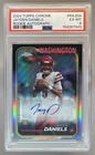 154267943 Jayden Daniels 2024 Topps Chrome #RA-JDA RC Auto PSA 6 Rookie