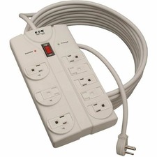 Tripp Lite series 8-Outlet Surge Suppressor - Light Gray - 8 Outlets