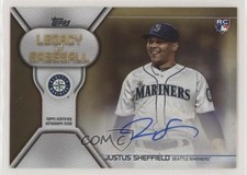 2019 Topps Legacy of Baseball Series 2 Gold 31/50 Justus Sheffield Auto 8k4