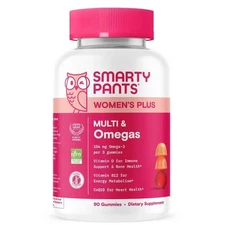 SmartyPants Women's Plus Multivitamin & Omegas Gummies with Vitamins C, D3, B12