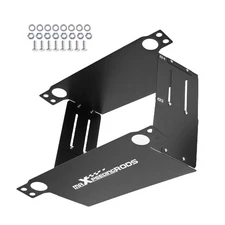 Universal Air Guide Shield Kit for 16-30 Row Oil Cooler Black Aluminum Deflector