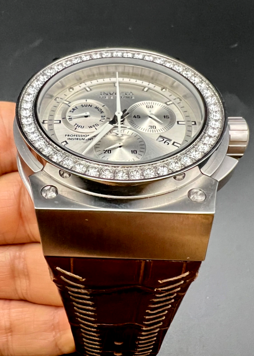 Invicta Men's Akula New 34128 Swiss Made 3.80ctw Diamond Limited