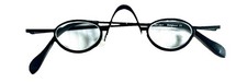 Vintage Theo Belgium Black Eyeglass Frames Glasses Avant Garde Modern