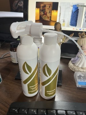 Norwex Set of Two Sportzyme with One Mini Squart Top to Focus Spray in Area