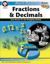 Fractions & Decimals, Grades 4 - 8: Easy Review for the Struggling Student (...