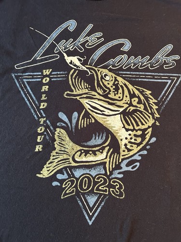Luke Combs Shirt Adult XL Black 2023 World Tour Country Music Graphic Print - Picture 2 of 6