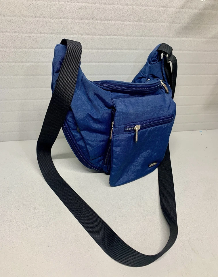 TRAVELON Navy Hobo Expandable Multiple Pockets Crossbody Bag - Image 4 of 4