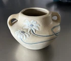 Weller Pottery Etched Matte Art Nouveau Style Vase with Daisies
