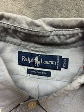 Vintage Polo Ralph Lauren Oxford Shirt Mens 17.5-34 Yarmouth Button Flesh Pony