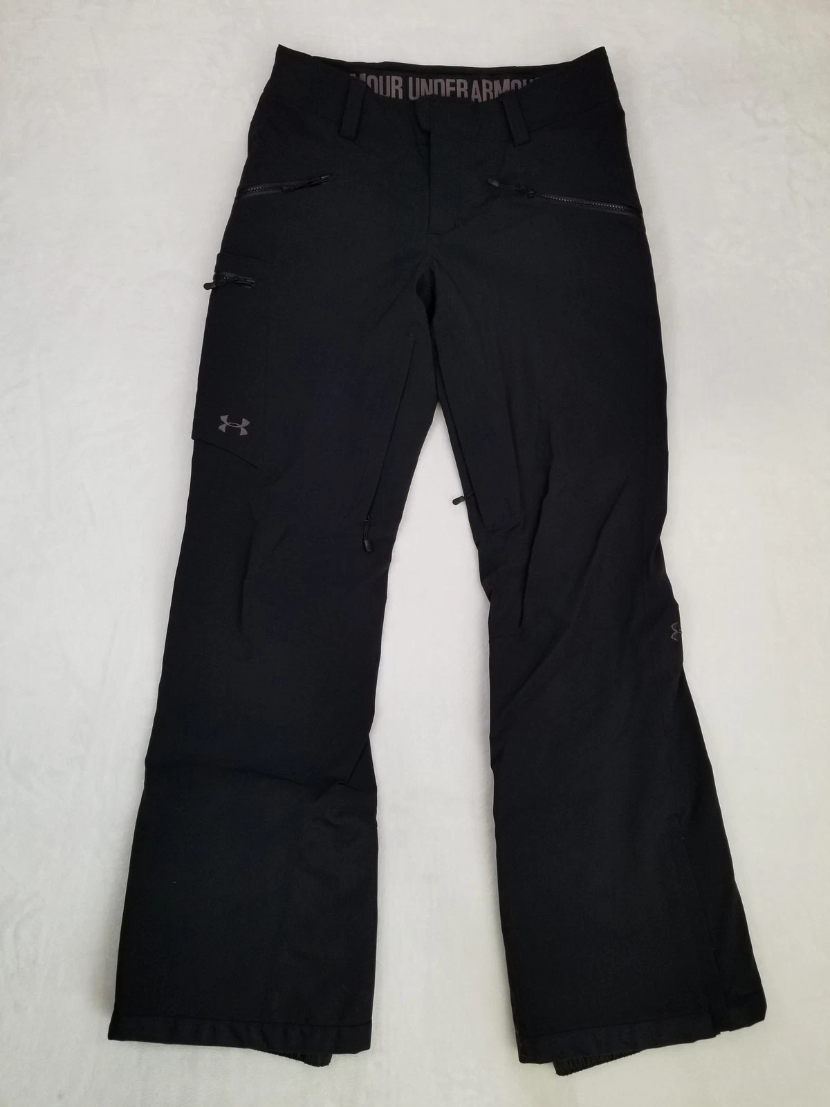 Under Armour Women's Black Fitted Stormproof Cargo Pants XS 30x31 Snow Pants