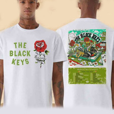 The Black Keys No Rain No Flowers Europe Tour 2025 Dates List Two Sided t shirt