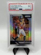2018 Prizm Football Courtland Sutton #215 Silver Prizm SSP Rookie RC PSA 9