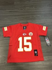 NWT Patrick Mahomes 15 Kansas City Chiefs NFL Red Jersey Kids Small 4