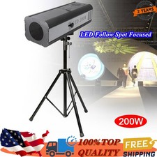 200W Lighting Follow Spot Lamp Stage Spotlight W/Tripod Stand Stage Show Light