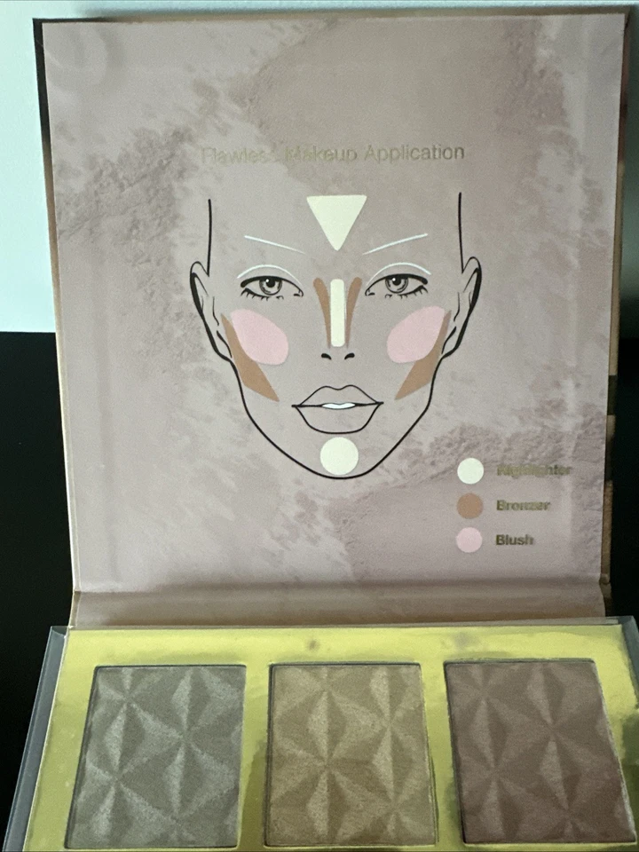 Paleta Ellen Tracy PERFECT COMPLEXION - Iluminador, Bronceador y Rubor - 9 Tonos Foto 4 de 4