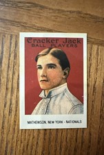 1983 Renata Galasso Cracker Jack Reprints - Christy Mathewson #88