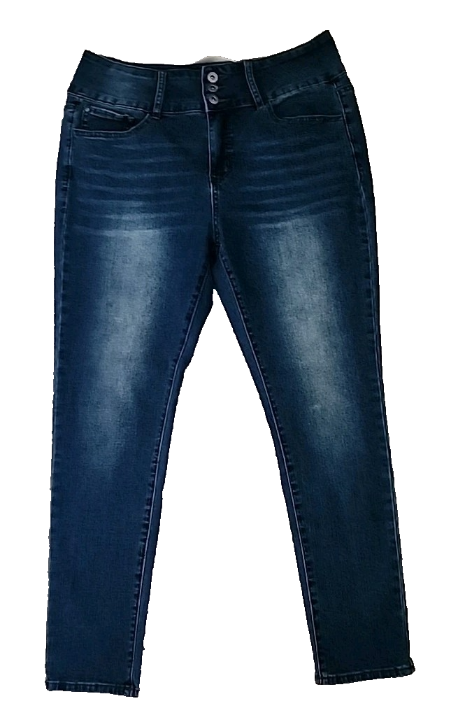 It Denim Jeans Women's 14P Tess Extreme High Rise Curvy Skinny Ankle 34 x 27